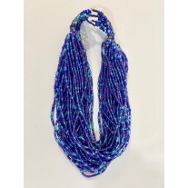 Pearl Necklace - small blue