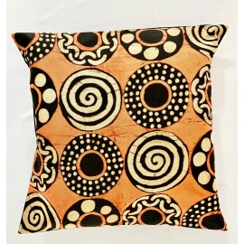 Cushion cover - batik spiral